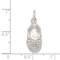 Sterling Silver Baby Shoe Charm Pendant Family Jewelry 24mm x 9mm
